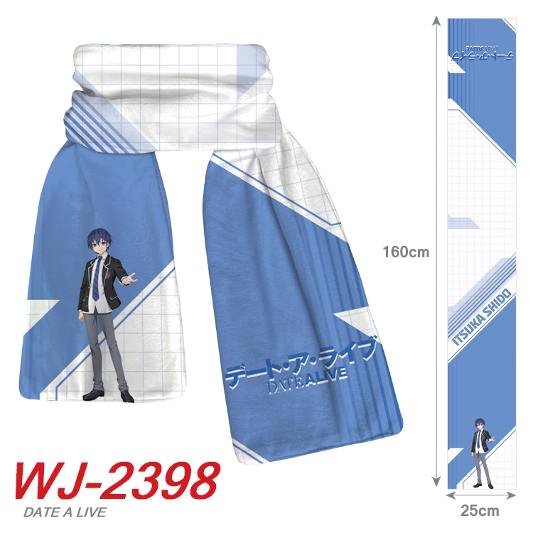 Date-A-Live Anime Plush Impression Scarf Neck 25x160cm WJ-2398
