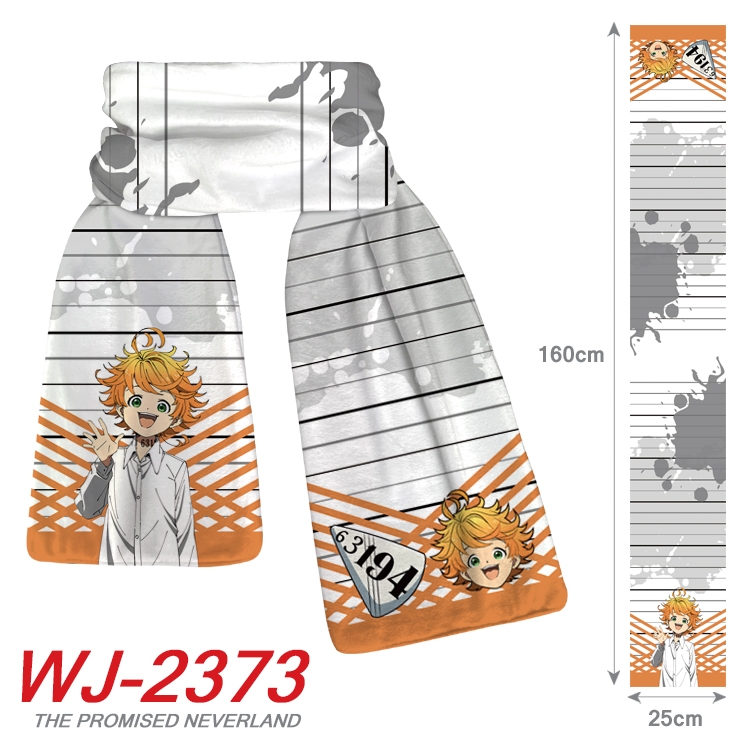 The Promised Neverla Anime Plush Impression Scarf Neck 25x160cm WJ-2373