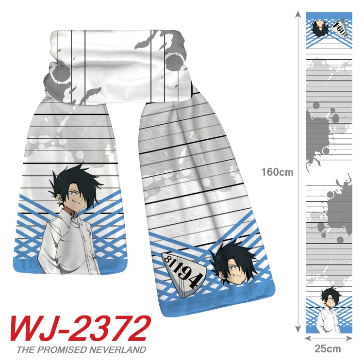 The Promised Neverla Anime Plush Impression Scarf Neck 25x160cm WJ-2372