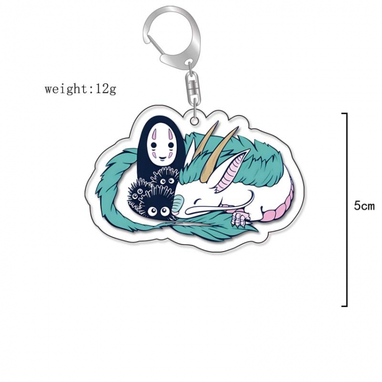 Spirited Away Anime Acrylic Keychain Charm price for 5 pcs 13267