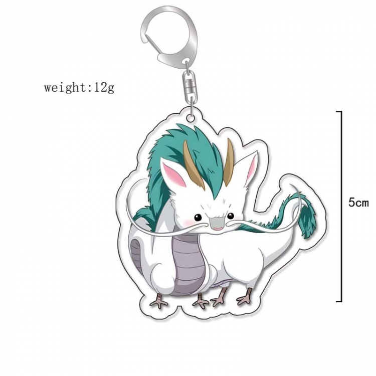 Spirited Away Anime Acrylic Keychain Charm price for 5 pcs 13263