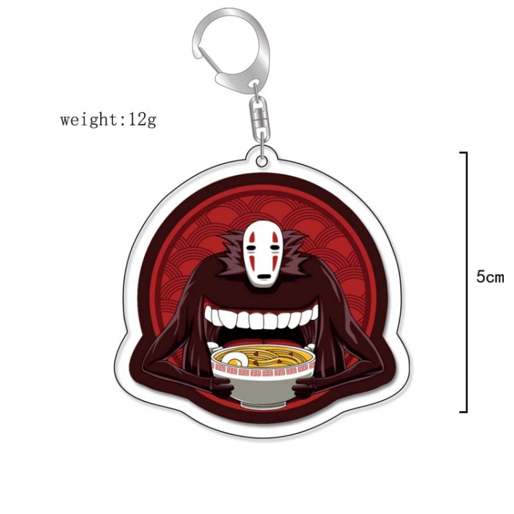 Spirited Away Anime Acrylic Keychain Charm price for 5 pcs 13270