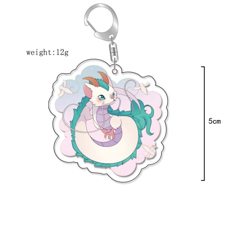 Spirited Away Anime Acrylic Keychain Charm price for 5 pcs 13258