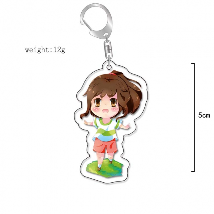 Spirited Away Anime Acrylic Keychain Charm price for 5 pcs 13264