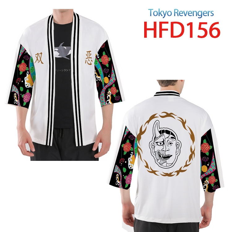 Tokyo Revengers Anime peripheral full-color short kimono from S to 4XL  HFD 157