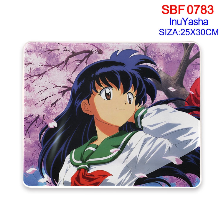 Inuyasha Anime peripheral edge lock mouse pad 25X30cm  SBF-783