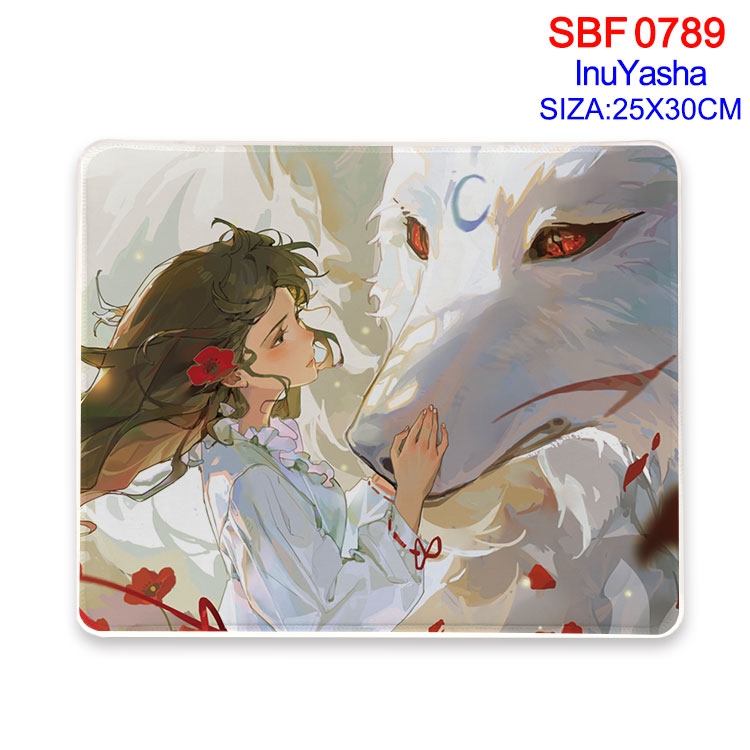 Inuyasha Anime peripheral edge lock mouse pad 25X30cm SBF-789
