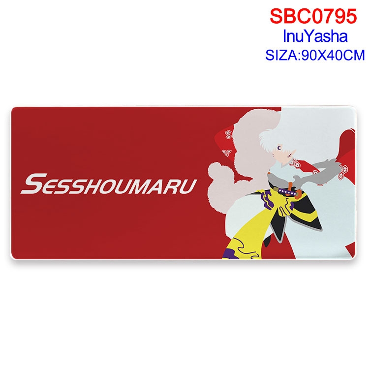Inuyasha Anime peripheral edge lock mouse pad 40X90CM SBC-795