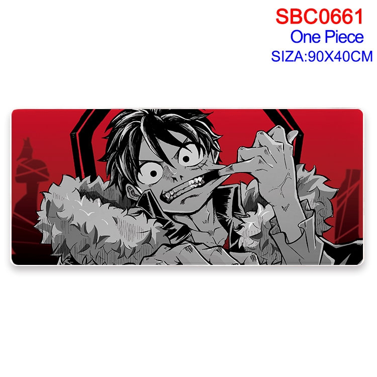 One Piece Anime peripheral edge lock mouse pad 40X90CM  SBC-661