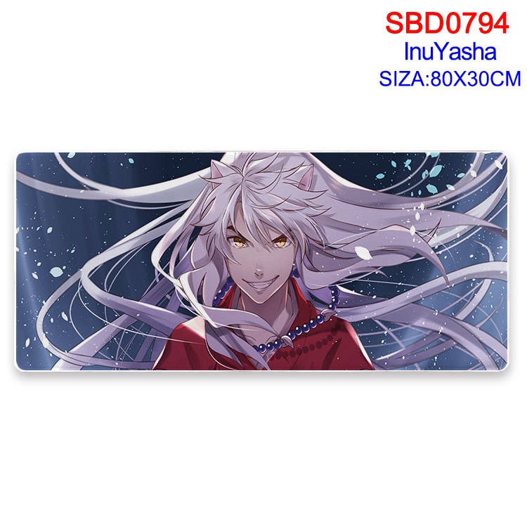 Inuyasha Anime peripheral edge lock mouse pad 80X30cm  SBD-794