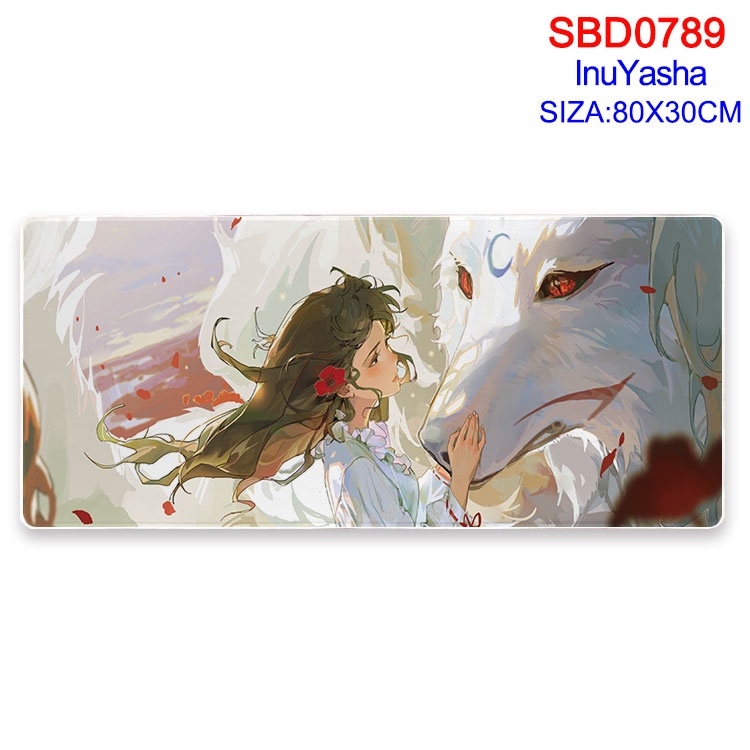 Inuyasha Anime peripheral edge lock mouse pad 80X30cm SBD-789