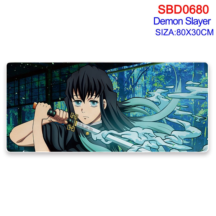 Demon Slayer Kimets Anime peripheral edge lock mouse pad 80X30cm  SBD-680