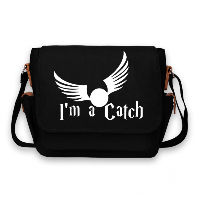 Harry Potter Anime Peripheral Shoulder Bag Casual Satchel 33X13X26cm