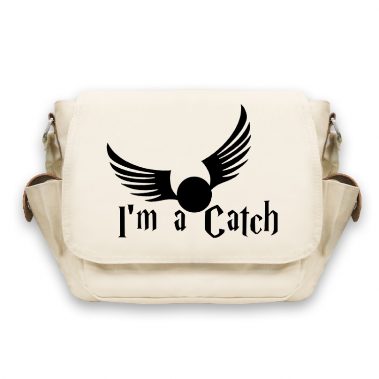 Harry Potter Anime Peripheral Shoulder Bag Casual Satchel 33X13X26cm