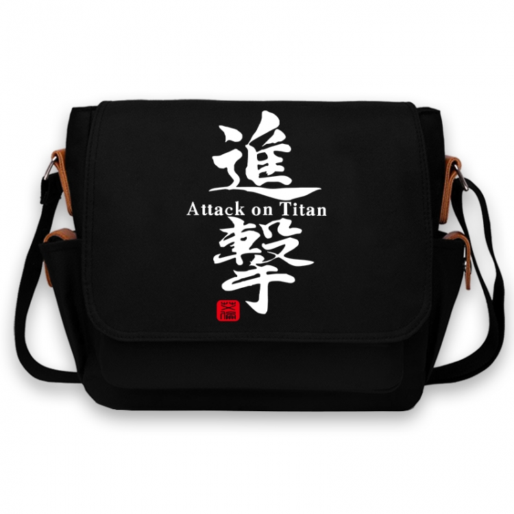 Shingeki no Kyojin Anime Peripheral Shoulder Bag Casual Satchel 33X13X26cm