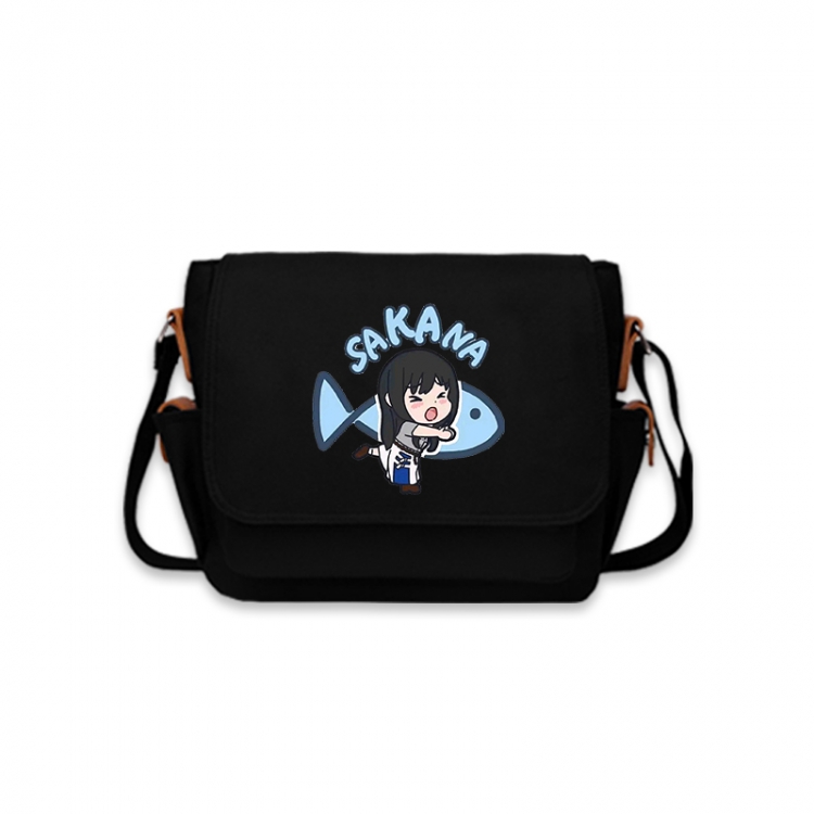 Lycoris Recoil Anime Peripheral Shoulder Bag Casual Satchel 33X13X26cm