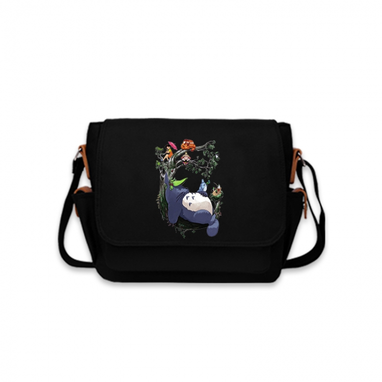TOTORO Anime Peripheral Shoulder Bag Casual Satchel 33X13X26cm
