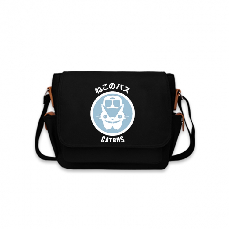 TOTORO Anime Peripheral Shoulder Bag Casual Satchel 33X13X26cm