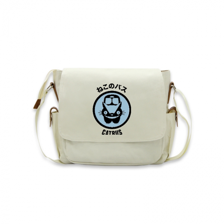 TOTORO Anime Peripheral Shoulder Bag Casual Satchel 33X13X26cm