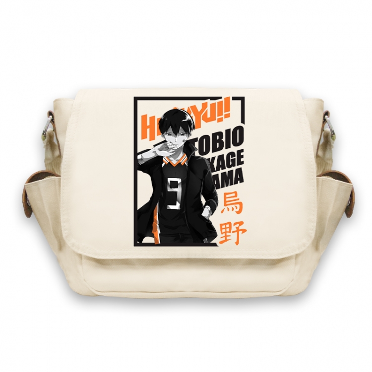 Haikyuu!! Anime Peripheral Shoulder Bag Casual Satchel 33X13X26cm