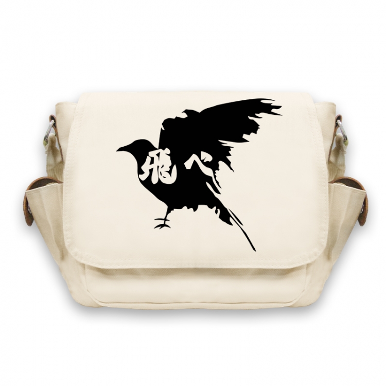 Haikyuu!! Anime Peripheral Shoulder Bag Casual Satchel 33X13X26cm