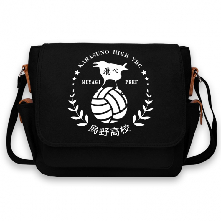Haikyuu!! Anime Peripheral Shoulder Bag Casual Satchel 33X13X26cm