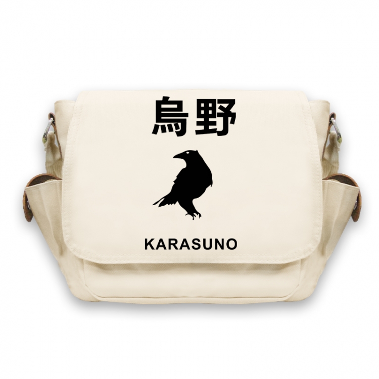 Haikyuu!! Anime Peripheral Shoulder Bag Casual Satchel 33X13X26cm