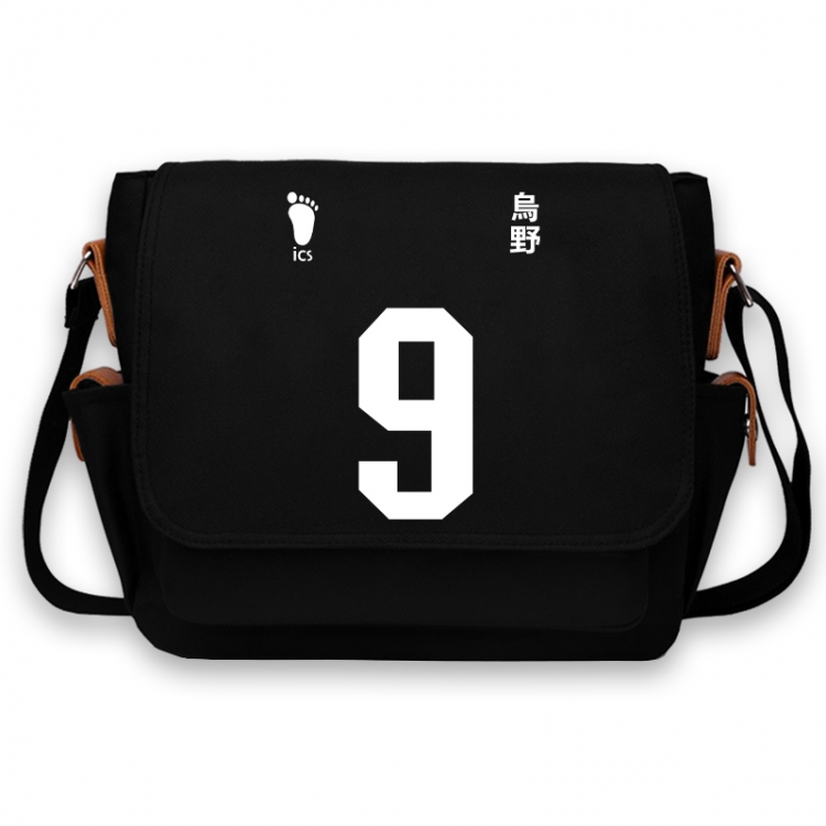Haikyuu!! Anime Peripheral Shoulder Bag Casual Satchel 33X13X26cm