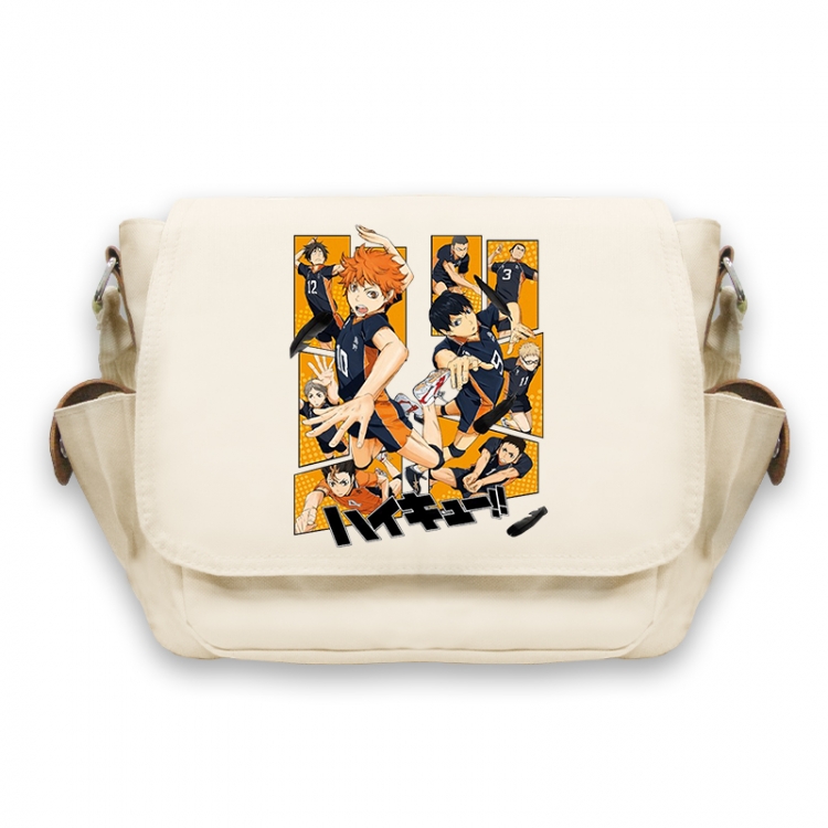Haikyuu!! Anime Peripheral Shoulder Bag Casual Satchel 33X13X26cm