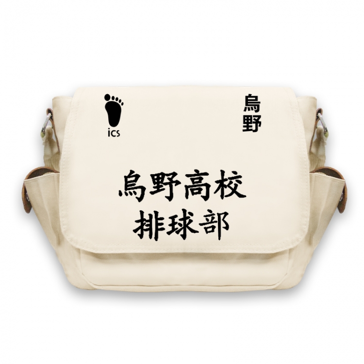 Haikyuu!! Anime Peripheral Shoulder Bag Casual Satchel 33X13X26cm