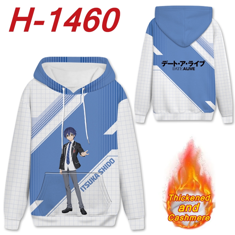 Date-A-Live anime thickened hooded pullover sweater from S to 4XL H-1460