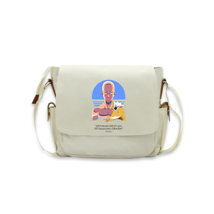 One Punch Man Anime Peripheral Shoulder Bag Casual Satchel 33X13X26cm