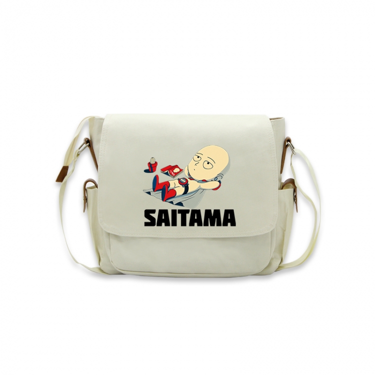 One Punch Man Anime Peripheral Shoulder Bag Casual Satchel 33X13X26cm