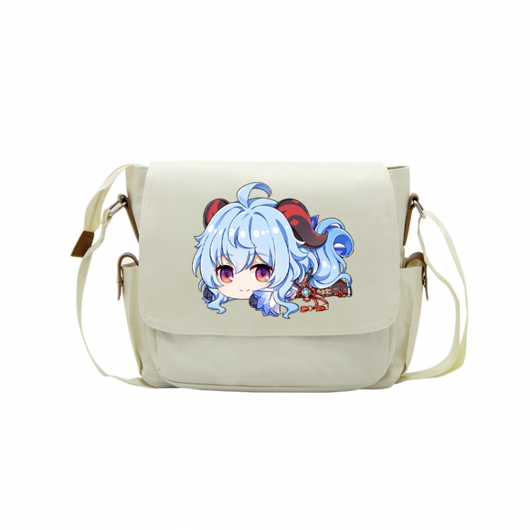 Genshin Impact Anime Peripheral Shoulder Bag Casual Satchel 33X13X26cm