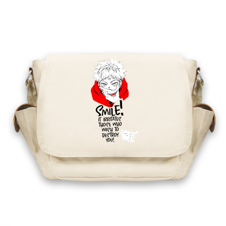 Jujutsu Kaisen  Anime Peripheral Shoulder Bag Casual Satchel 33X13X26cm