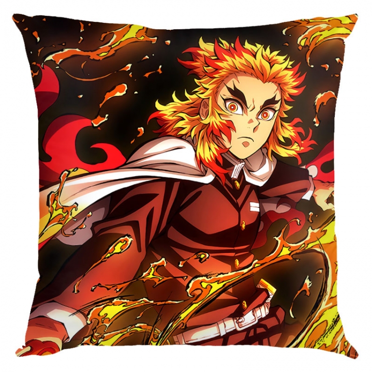 Demon Slayer Kimets Anime square full-color pillow cushion 45X45CM NO FILLING  G4-443