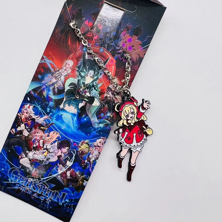 Genshin Impact Anime Peripheral Color Character Necklace Pendant price for 5 pcs