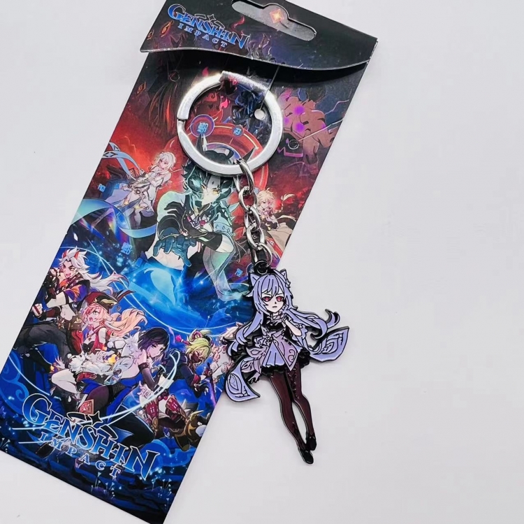 Genshin Impact Anime Peripheral Color Character Keychain price for 5 pcs