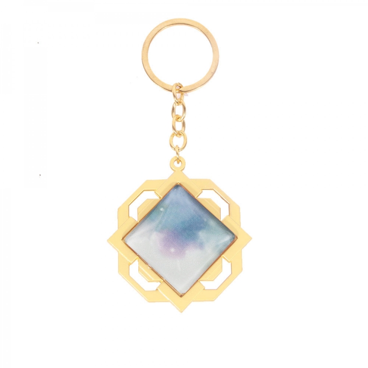 Genshin Impact Luminous Metal Keychain Pendant OPP Bag price for 5 pcs