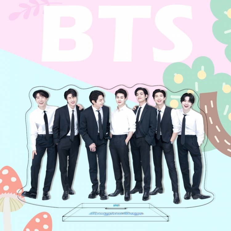  BTS characters acrylic Standing Plates Keychain 16cm