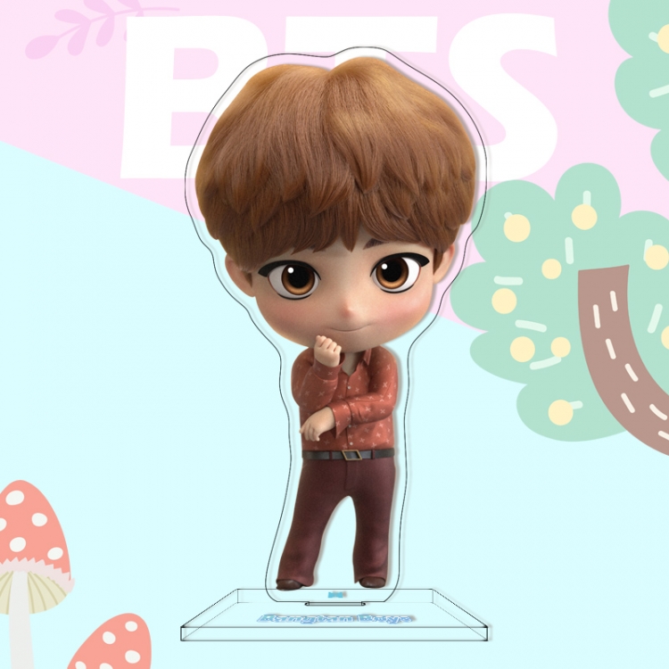  BTS characters acrylic Standing Plates Keychain 16cm