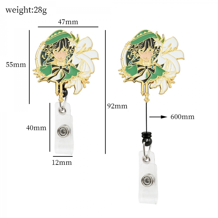 Genshin Impact Badge expansion buckle business card holder OPP bag price for 2 pcs