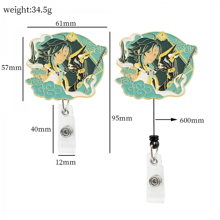 Genshin Impact Badge expansion buckle business card holder OPP bag price for 2 pcs