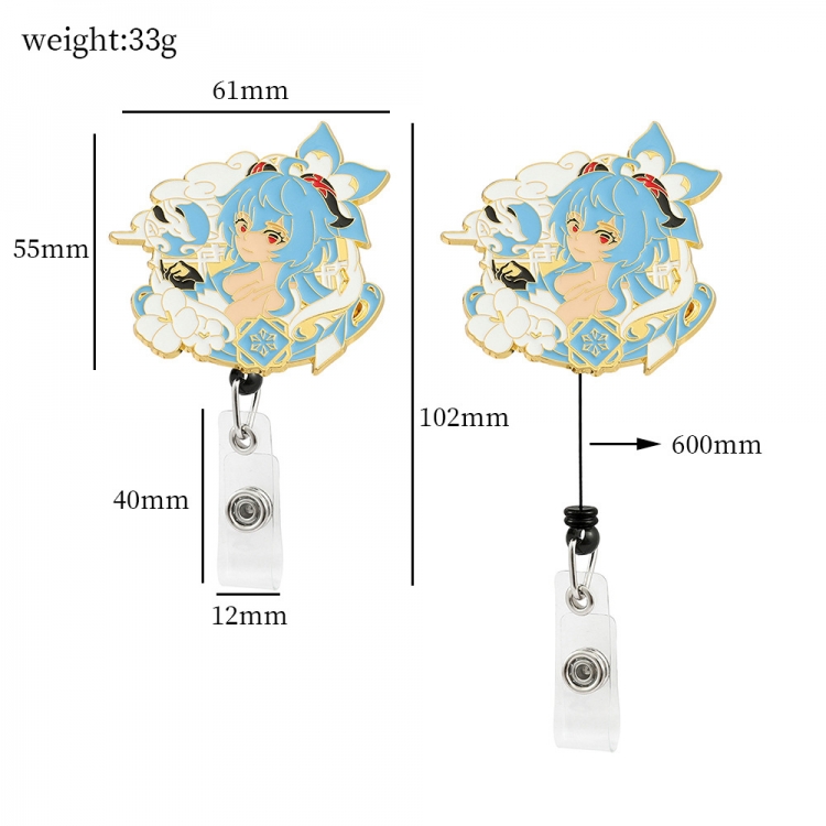 Genshin Impact Badge expansion buckle business card holder OPP bag price for 2 pcs