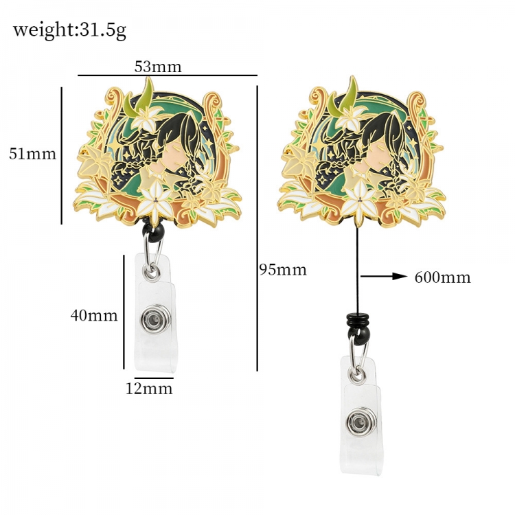 Genshin Impact Badge expansion buckle business card holder OPP bag price for 2 pcs