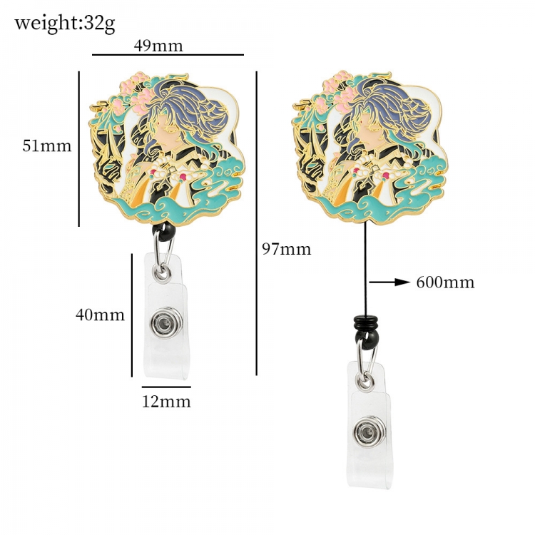 Genshin Impact Badge expansion buckle business card holder OPP bag price for 2 pcs