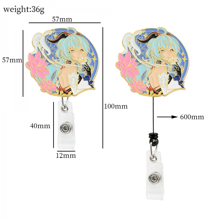 Genshin Impact Badge expansion buckle business card holder OPP bag price for 2 pcs