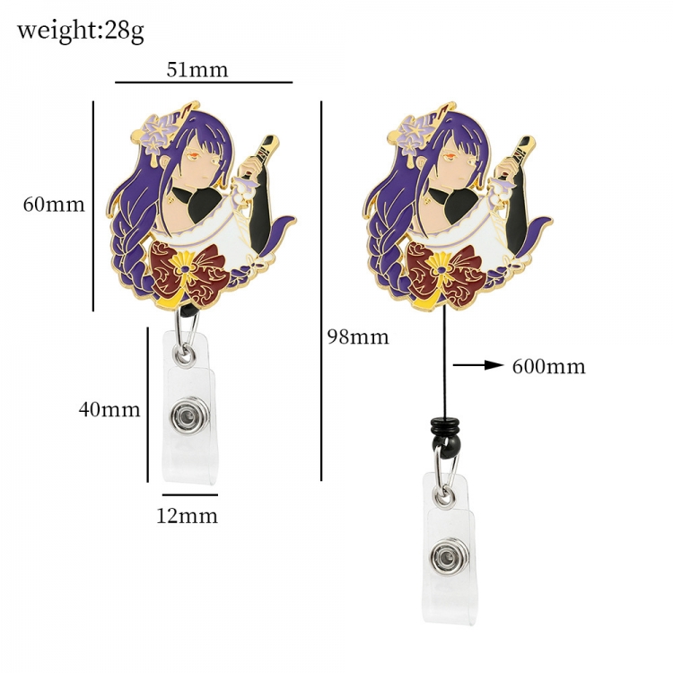 Genshin Impact Badge expansion buckle business card holder OPP bag price for 2 pcs