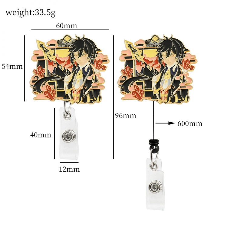 Genshin Impact Badge expansion buckle business card holder OPP bag price for 2 pcs