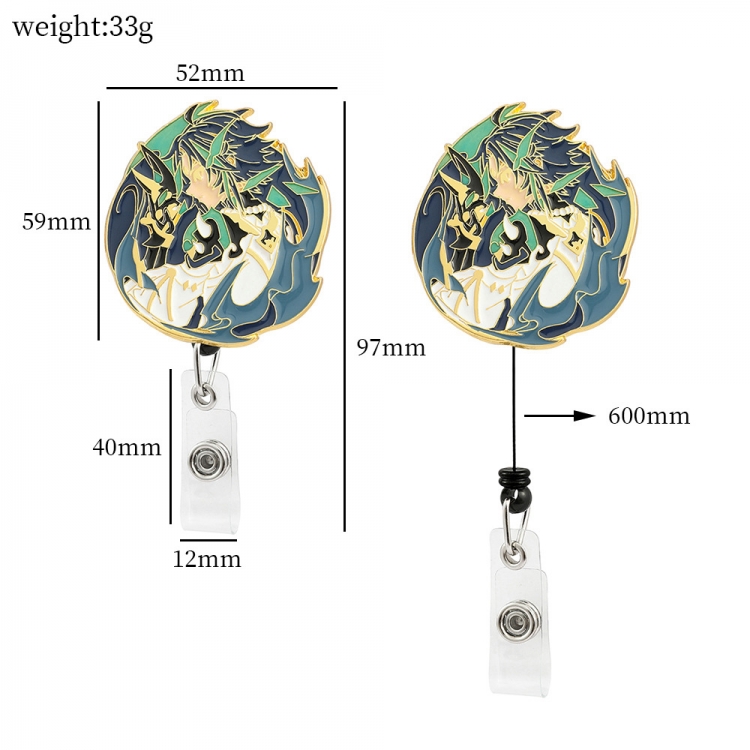 Genshin Impact Badge expansion buckle business card holder OPP bag price for 2 pcs